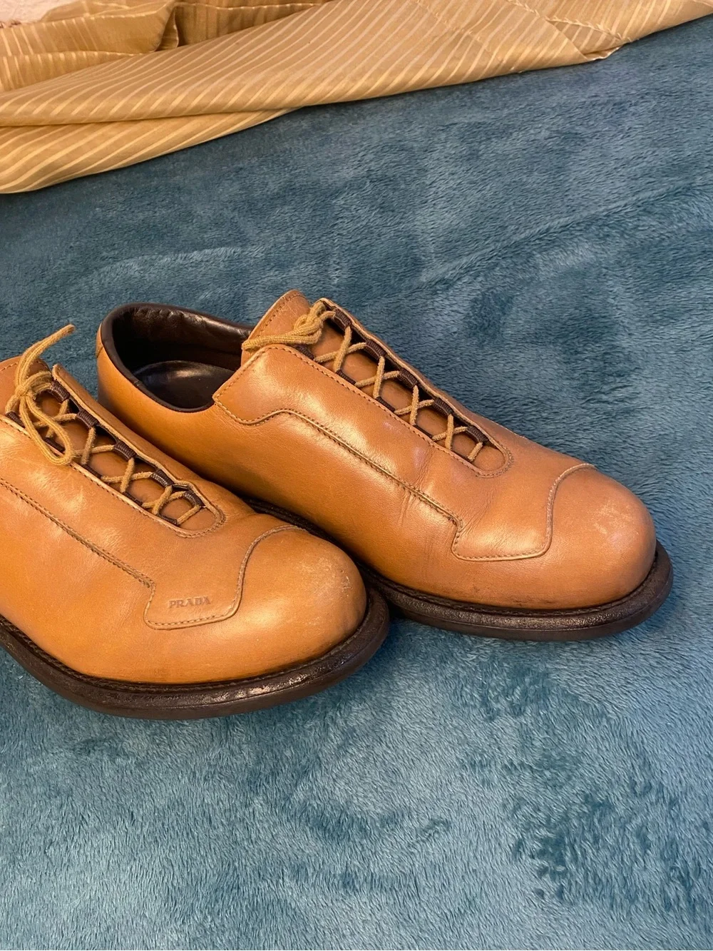 Prada classic tan